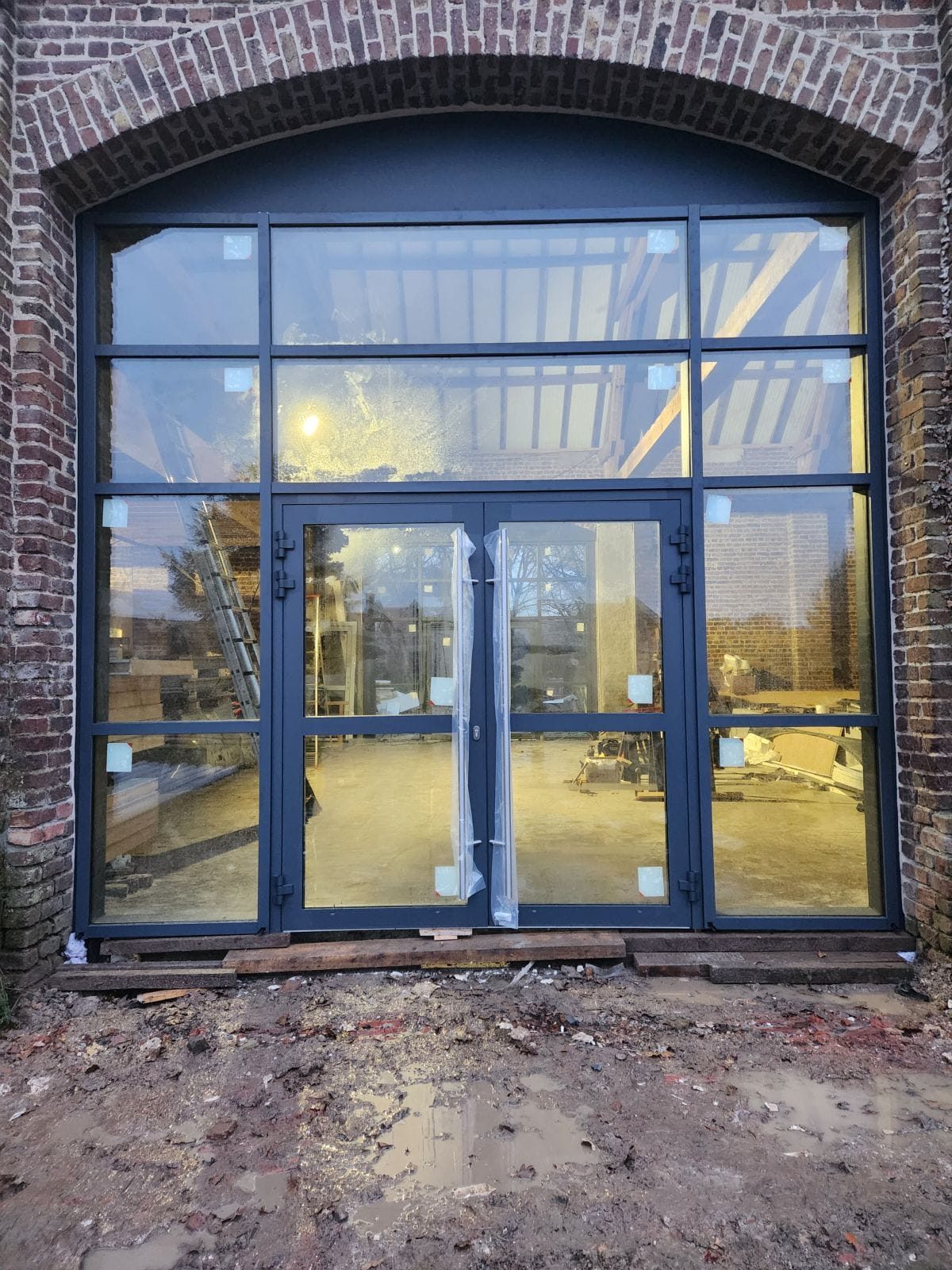 Une grange transformée en boucherie